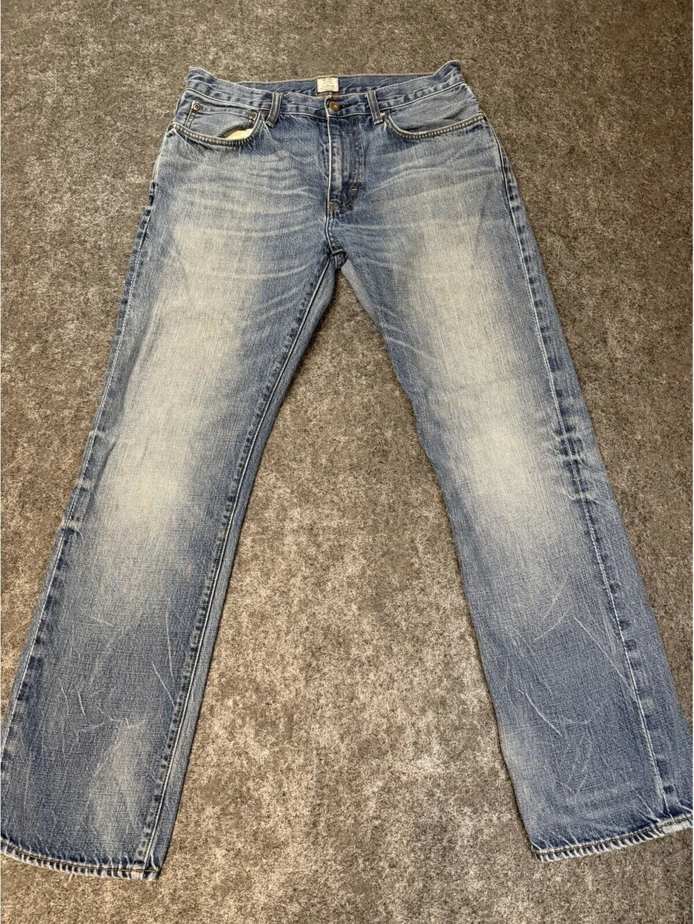 J.Crew Vintage Slim Jeans Men’s 32 X 32 Light Wash Straight Leg100% Cotton